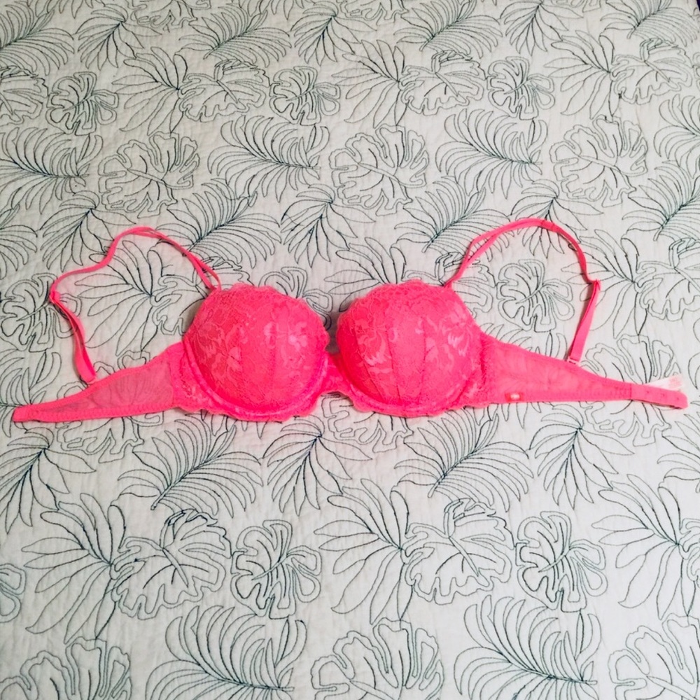 VS Pink Push-up Demi Bra